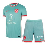 Fotballdrakt Barn Atletico Madrid Angel Correa #10 Bortedraktsett 2024-25 Kortermet (+ Korte bukser)